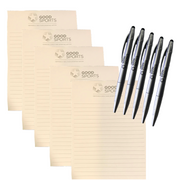 Good Sports Note Pad & Pen - Pack of 5